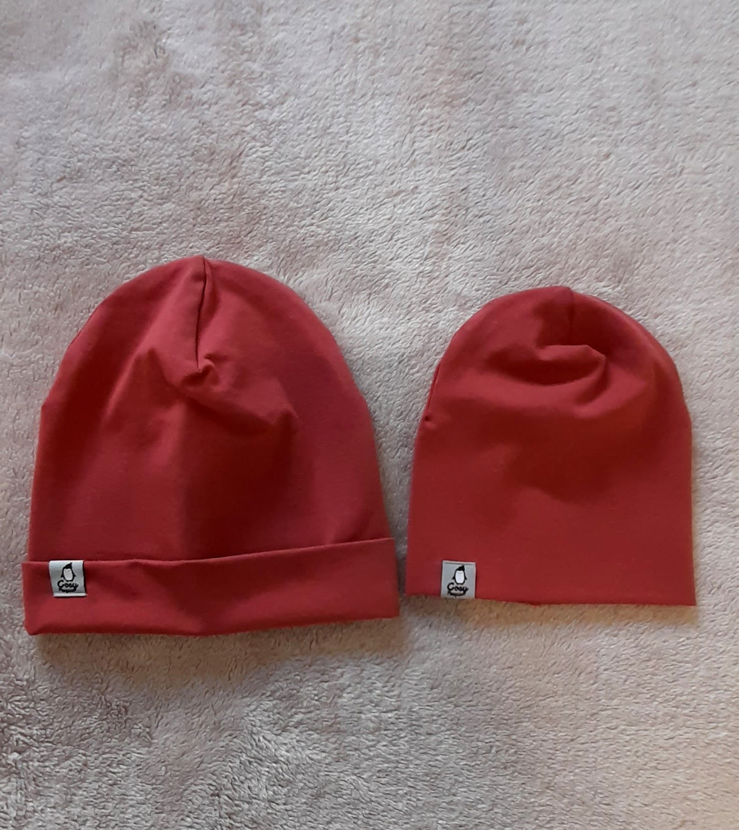 Organic Terracotta double layer Beanie/Hat